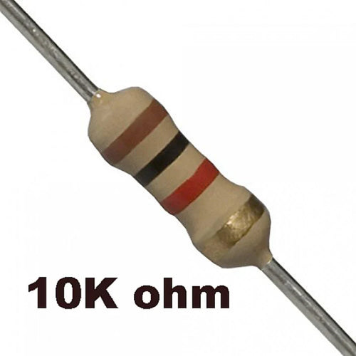 10K Resistance 1/4 Watt ±5% Tolerance