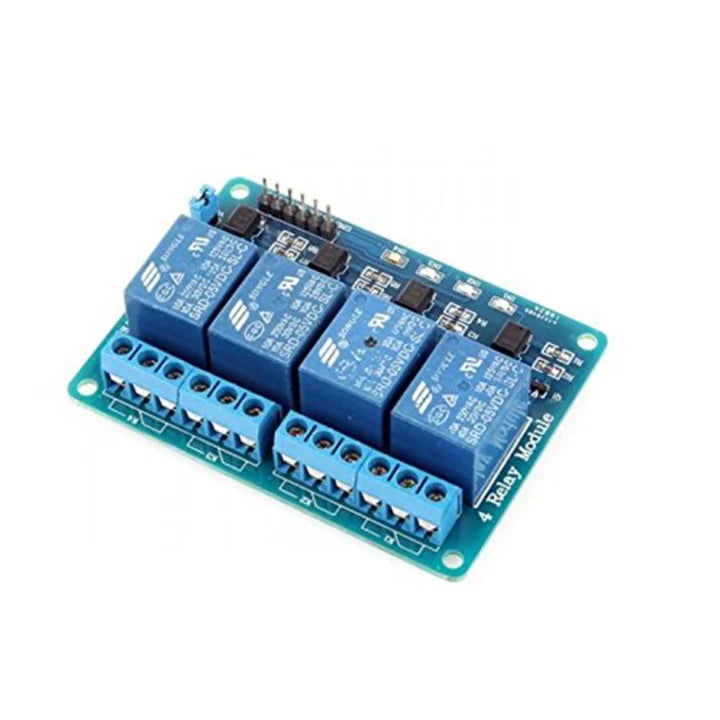 4 Channel Isolated 5V 10A Relay Module with opto coupler