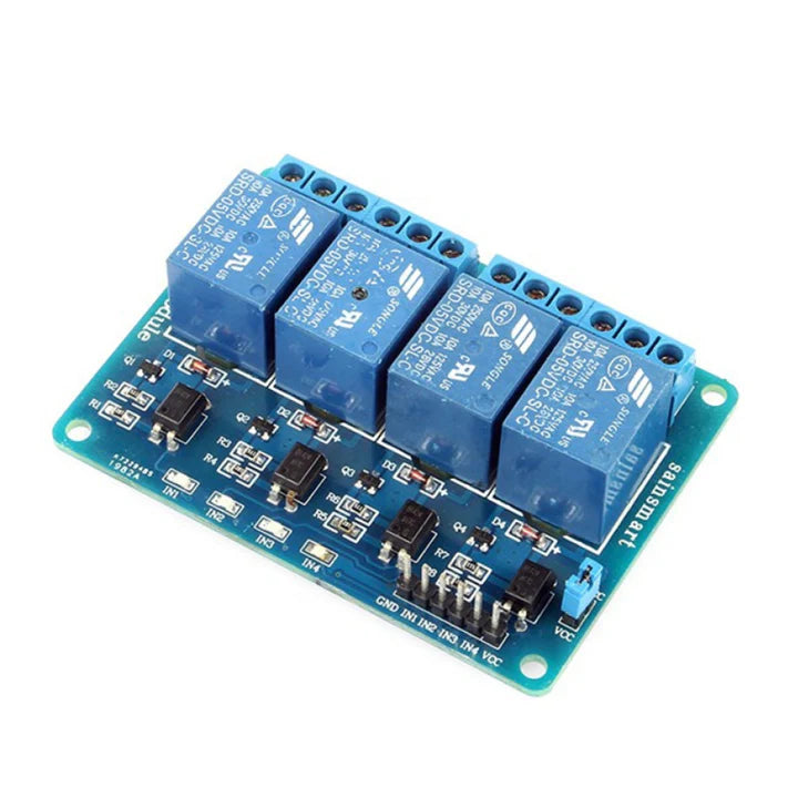 4 Channel Isolated 5V 10A Relay Module with opto coupler