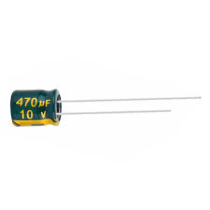 470uF 10V Electrolytic Capacitor 5x10mm