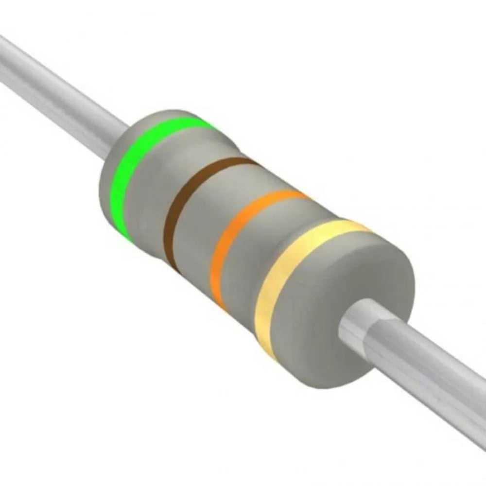 51K Resistance 1/4 Watt ±5% Tolerance