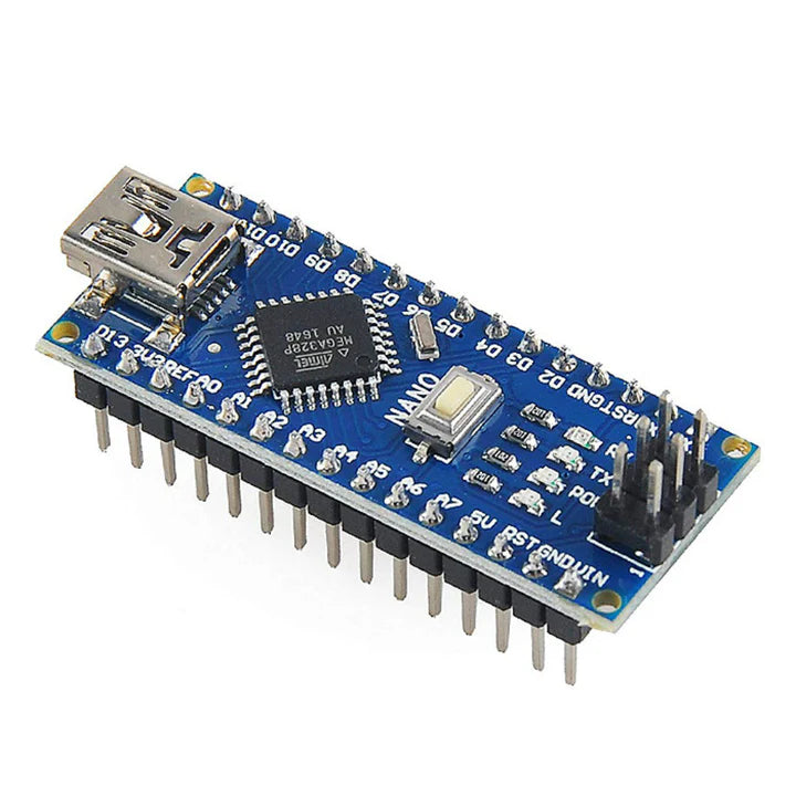 Nano CH340 Chip Board Without USB Cable Compatible with Arduino (Soldered)