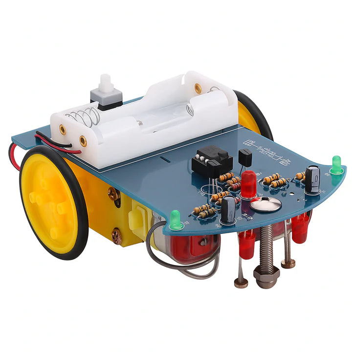 DIY Smart Line Follower Robot with BO Motor, Wheel and Electronic Kit