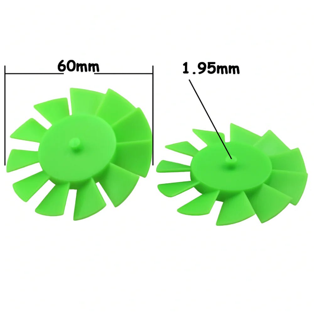 Ultra-Thin Turbofan Propeller Boat Propeller Fan Blade 2mm Shaft