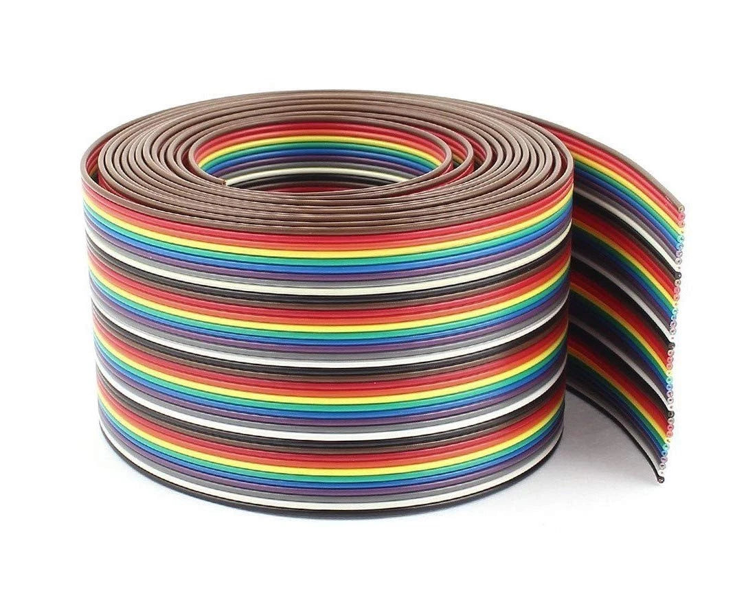 Rainbow Color Flat Ribbon Cable