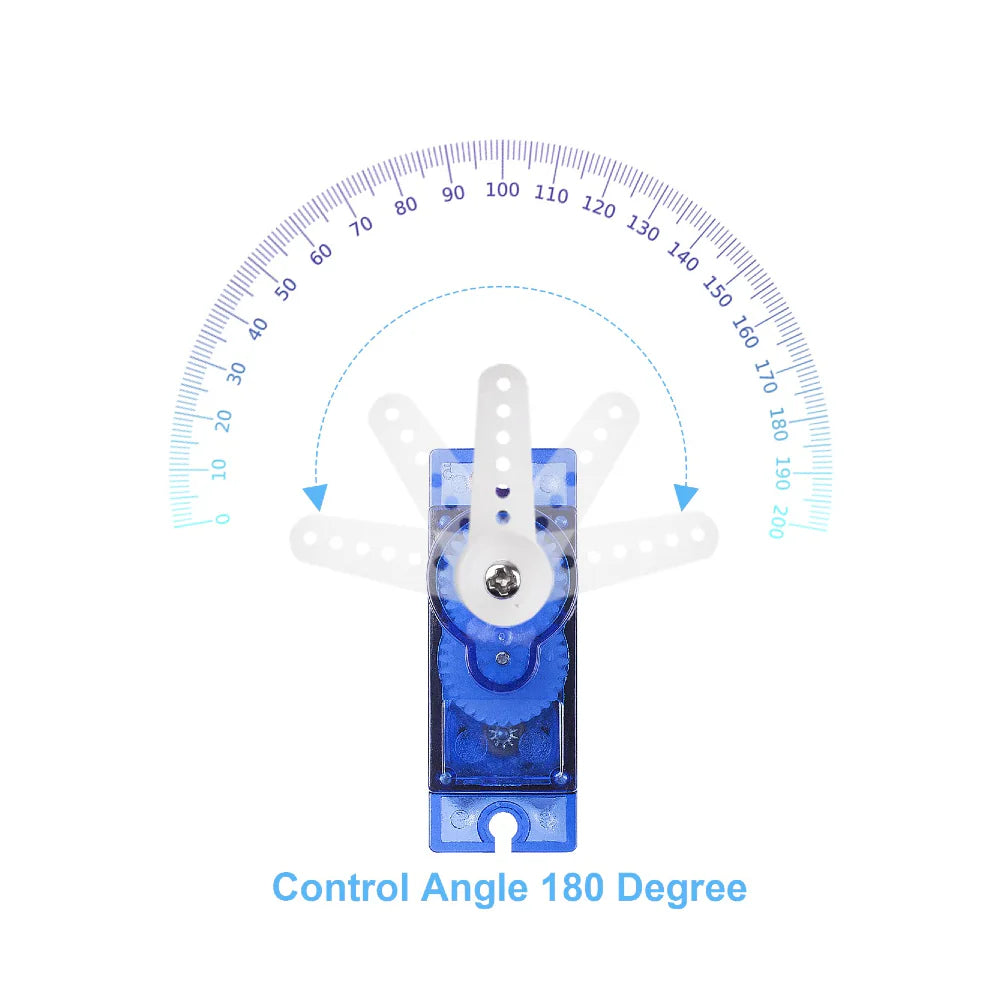 Micro Servo 9g SG90 Mini Servo 180 degree Rotation Plastic Gear