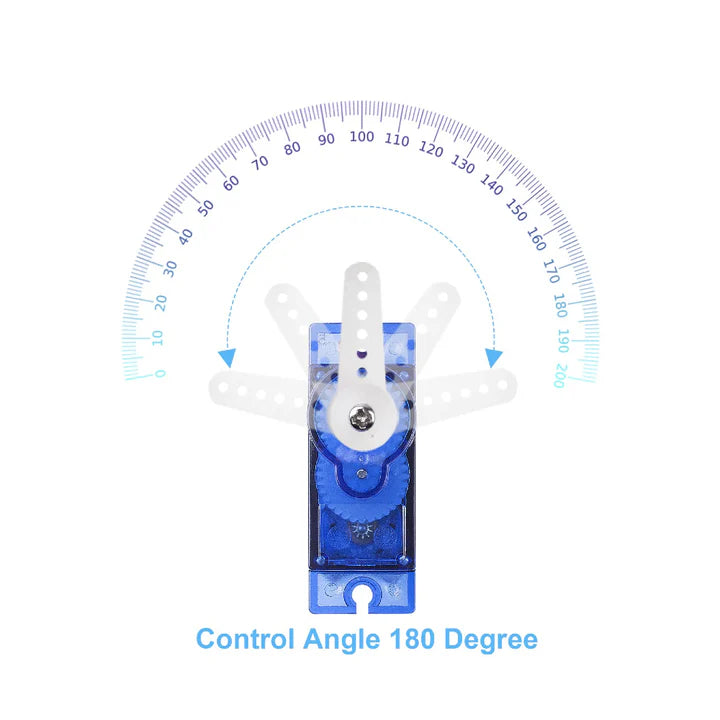 Micro Servo 9g SG90 Mini Servo 180 degree Rotation Plastic Gear