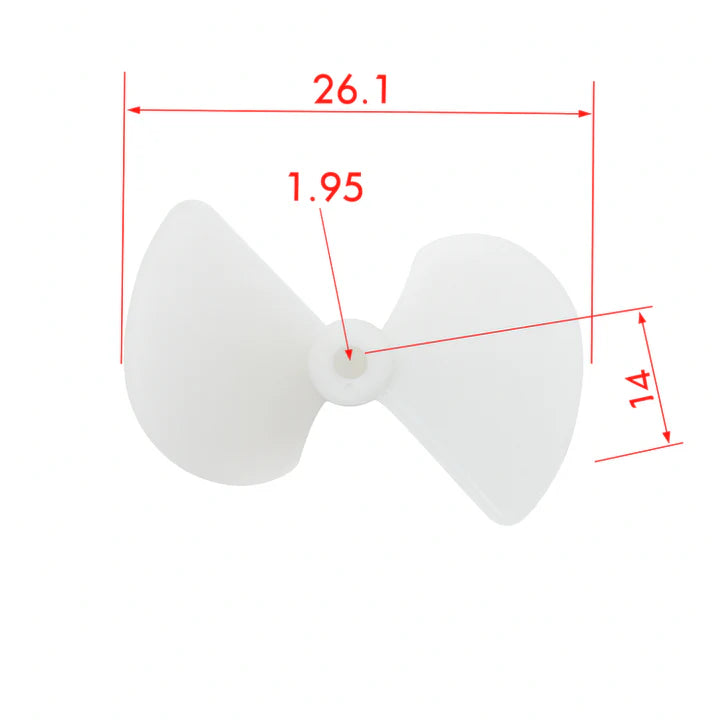 Two Blade Propeller Nylon High Speed Boat paddle Dia 26mm