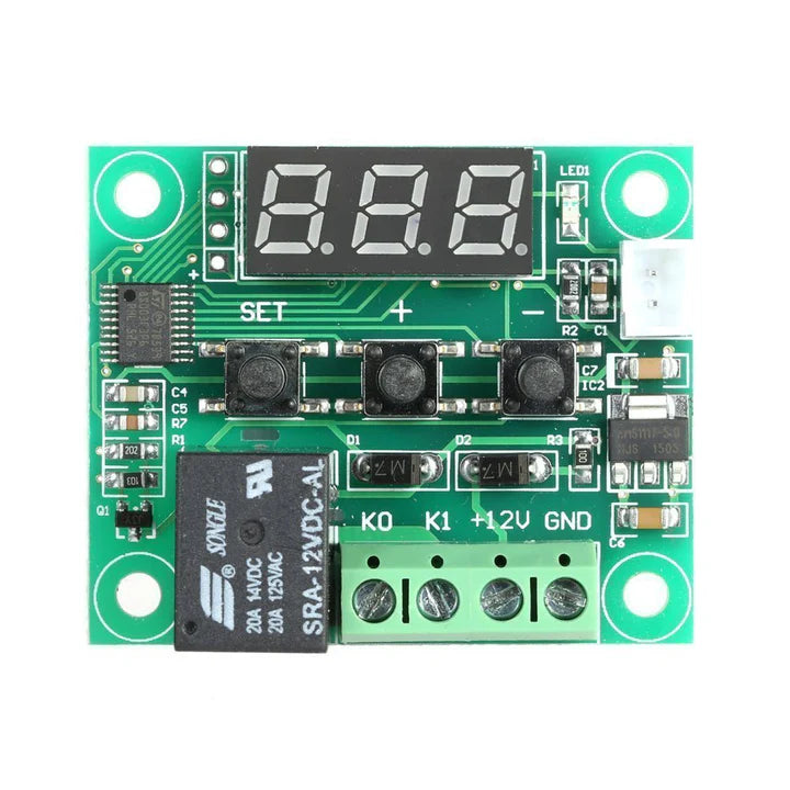 XH-W1209 W1209 12V Red Digital Temperature Controller Module With Display and NTC Temp Sensor
