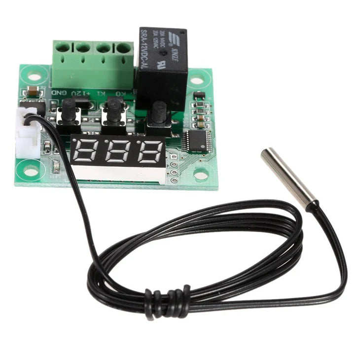 XH-W1209 W1209 12V Red Digital Temperature Controller Module With Display and NTC Temp Sensor