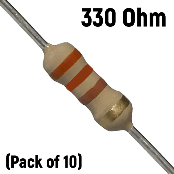 330 ohm, 1/4 Watt Resistor (Pack of 10)