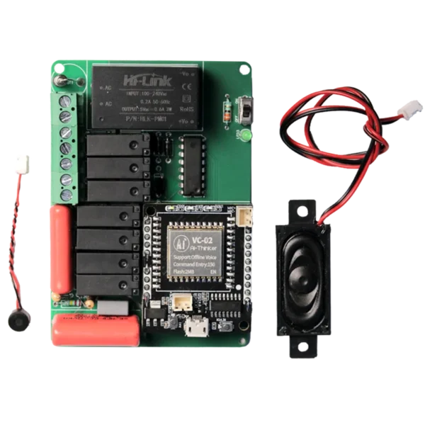 Offline Voice Recognition based Home Automation Project | 4 Lights + 1 Fan Speed Control