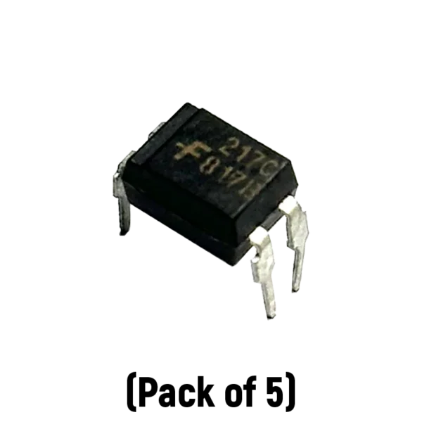 PC817 DIP-4 Transistor Output Optocoupler (Pack of 5 ICs)